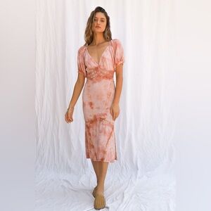 Jen’s Pirate Booty Rio Panorama Midi Dress in Pink